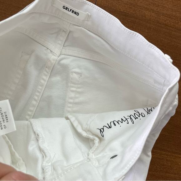 GRLFRND | Women’s The Kendall High Rise Ankle Zipper Jeans White Noise Denim 26 - Picture 10 of 13